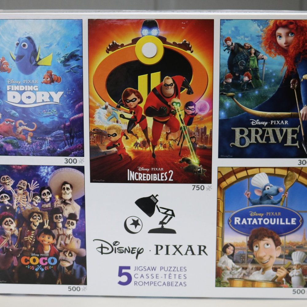 Disney Pixar 5 Jigsaw Puzzles Brave Finding Nemo